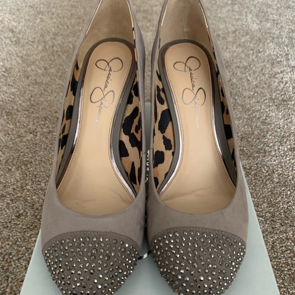 Jessica Simpson Shoes - Jessica Simpson CAMBRIA Taupe WEDGES size 9.5M